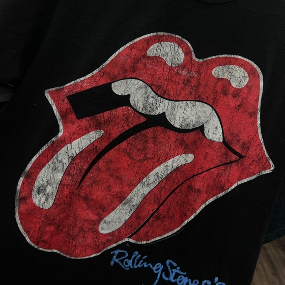 Vintage Rolling Stones 2013 Lips Tee | Men’s Medium Black Shirt | Pre-Washed - Picture 2 of 3